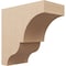 Ekena Millwork 10"W x 20"D x 20"H Classic Asheboro Rough Cedar Woodgrain TimberThane Corbel, Primed Tan CORUR10X20X20ASHRCPR - alternate 1